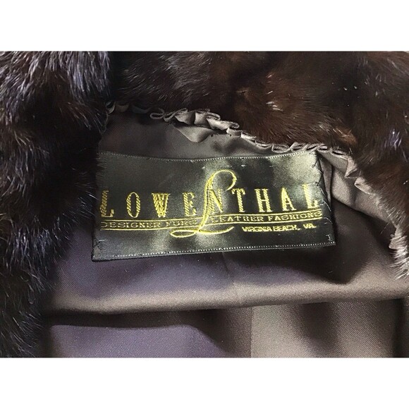 Lowenthal Fur Custom Women Sz 10 Full Length Mahogany Mink Coat MSRP $4550 - Picture 6 of 16